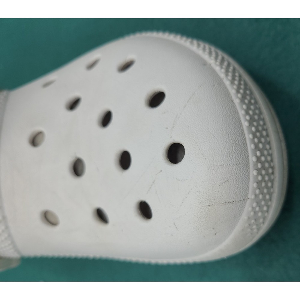 CROCS Unisex Classic Faux Fur Lined White Clogs -‎ Size Women 8 Men 6 - Picture 4 of 16